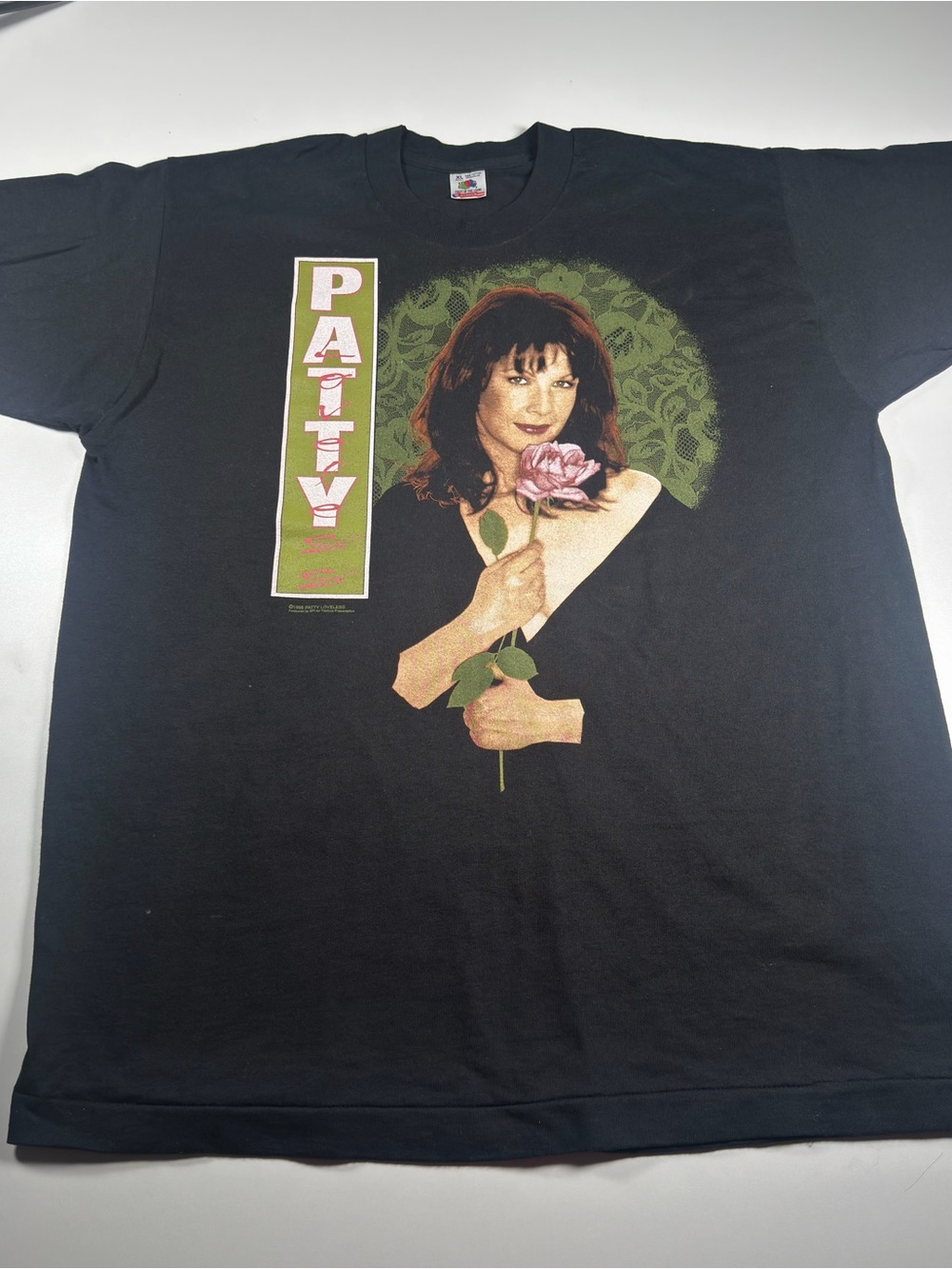 Vintage 1995 Patty Loveless Tour T-Shirt XL Black Single Stitch Made in USA